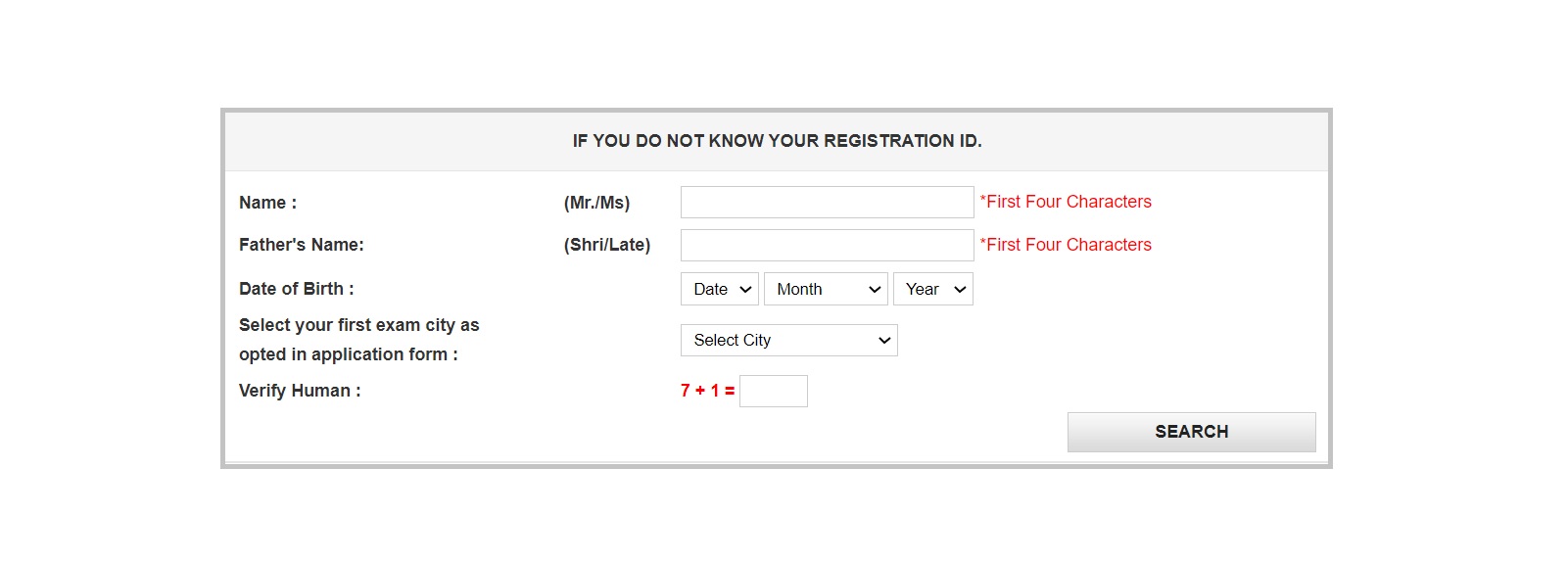 SSC Admit Card