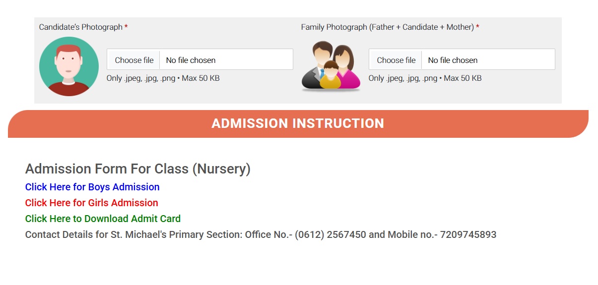 St. Michale Nursery Admission Banner 2025-2026